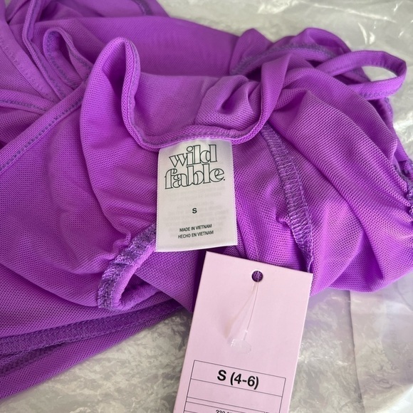 Wild Fable Purple Swimsuit Beach Cover Up NWT - Picture 4 of 5